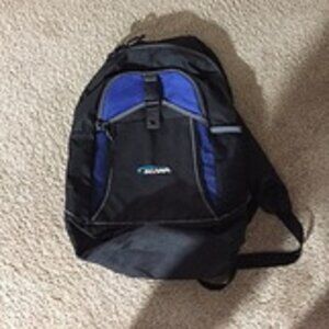 Backpack Tote Bag Black & Blue Unisex Adults Men/Women New